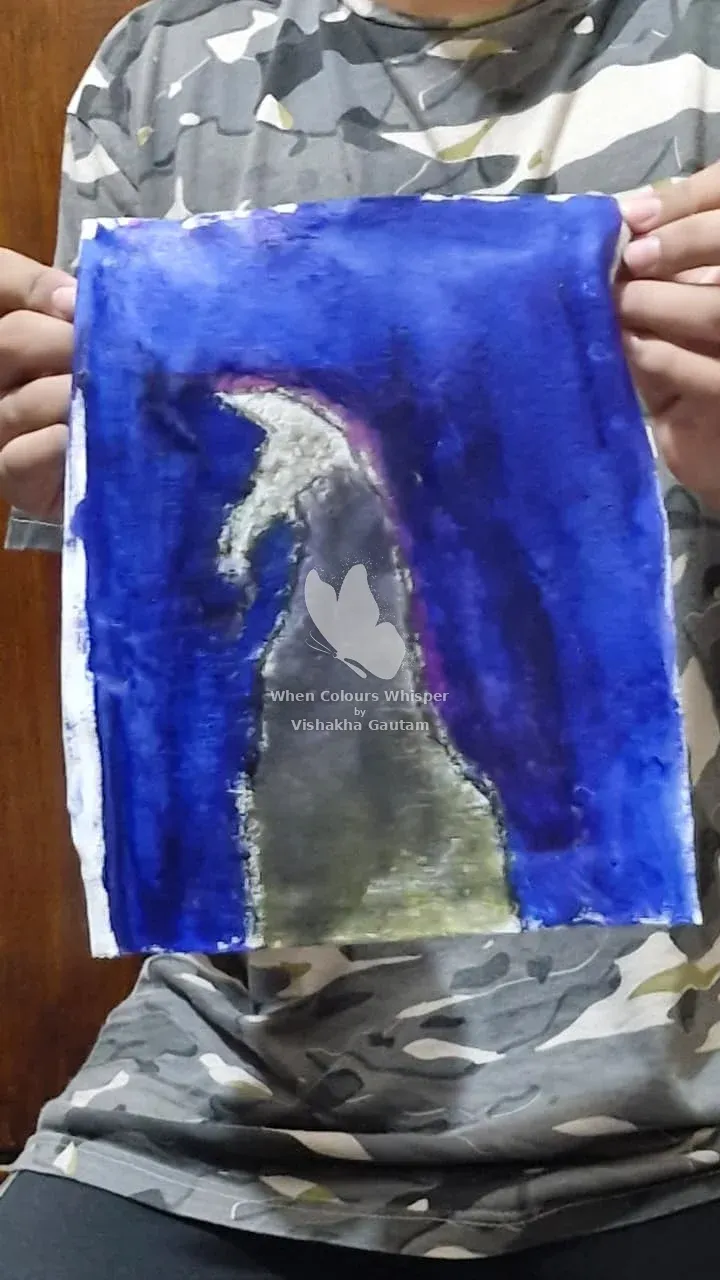 From an art therapy session or workshop