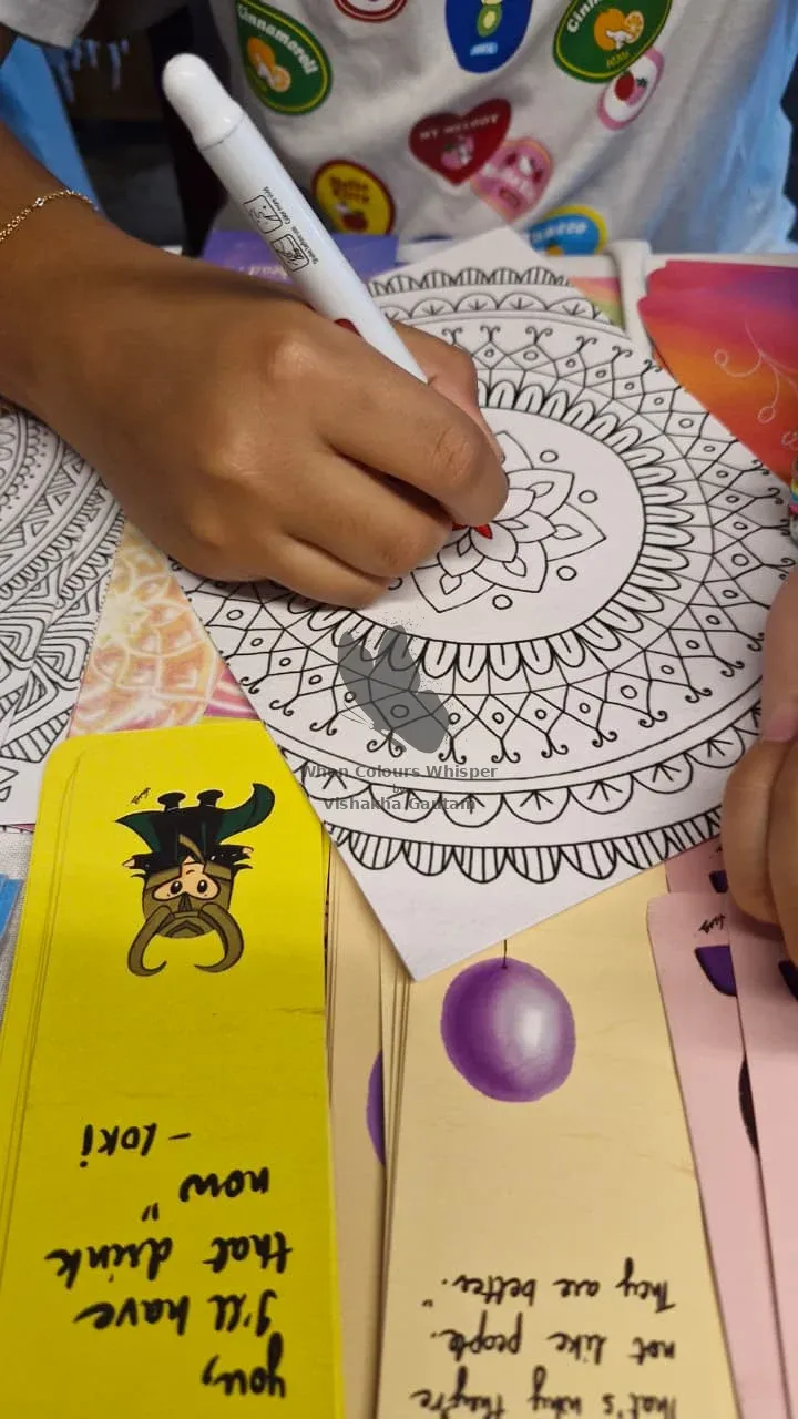 From an art therapy session or workshop